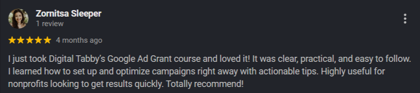 Google review: Zornitsa Sleeper